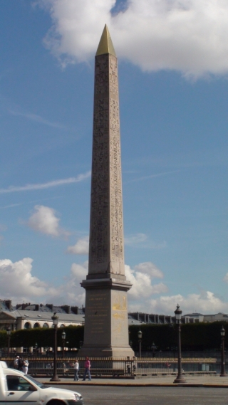 The obelisk in Paris, 88 years later