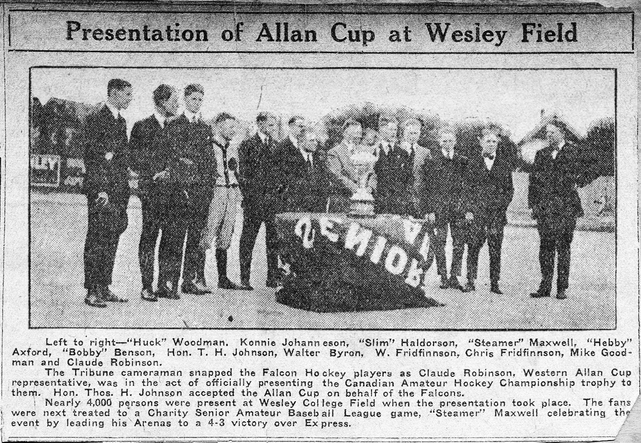 Allan Cup Presentation