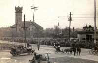 Allan Cup on wagon